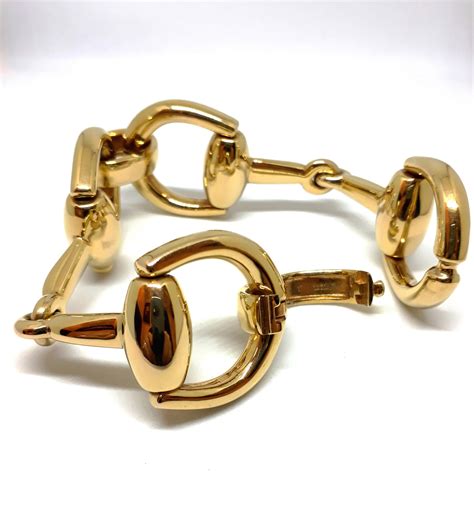 braccialetti gucci d'oro ovali con gancetto ebay|Gioielli di lusso Gucci .